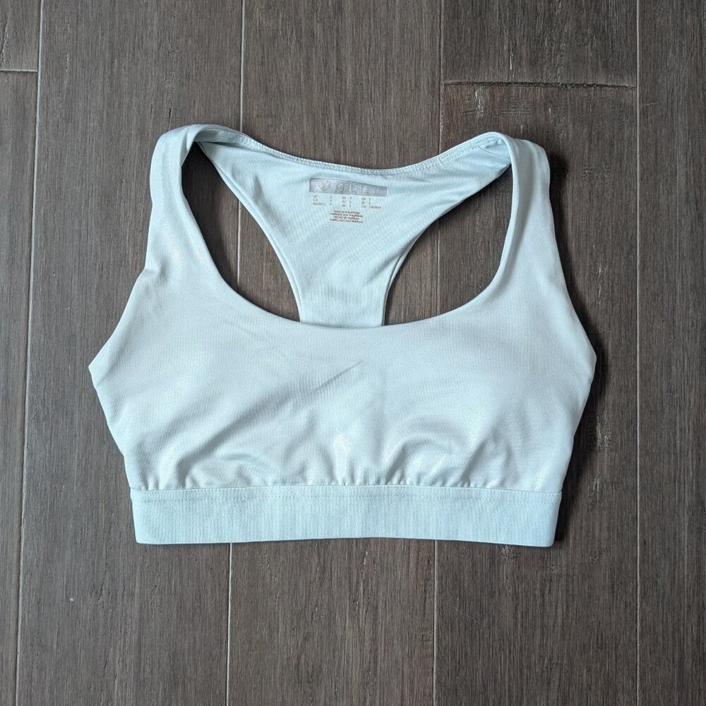 Forever 21, Sports Bra, Iridescent Pearl, Sz S